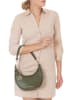 Mia Tomazzi Leder-Schultertasche "Carabelli" in Khaki - (B)25 x (H)14 x (T)8 cm