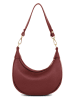 Mia Tomazzi Leren schoudertas "Carabelli" rood - (B)25 x (H)14 x (D)8 cm