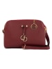 Mia Tomazzi Leder-Umhängetasche "Certosa" in Bordeaux - (B)24 x (H)16 x (T)8 cm