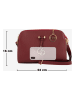 Mia Tomazzi Leder-Umhängetasche "Certosa" in Bordeaux - (B)24 x (H)16 x (T)8 cm