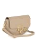Mia Tomazzi Leder-Umhängetasche "Azario" in Beige - (B)19 x (H)13 x (T)6 cm