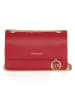 Mia Tomazzi Leren schoudertas "Bagarotti" rood - (B)19 x (H)15 x (D)9 cm