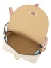 Lia Biassoni Leder-Umhängetasche in Hellblau/ Creme - (B)17 x (H)12 x (T)8 cm