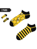 TODO SOCKS 2er-Set: Socken in Schwarz/ Gelb