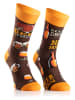 TODO SOCKS 2er-Set: Socken in Braun/ Orange