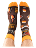 TODO SOCKS 2er-Set: Socken in Braun/ Orange