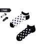 TODO SOCKS 2er-Set: Socken in Schwarz/ Weiß