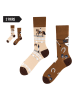 TODO SOCKS 2er-Set: Socken in Beige/ Hellbraun