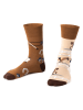 TODO SOCKS 2er-Set: Socken in Beige/ Hellbraun