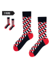 TODO SOCKS 2er-Set: Socken in Weiß/ Rot/ Schwarz