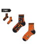 TODO SOCKS 2er-Set: Socken in Schwarz/ Orange