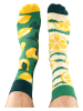 TODO SOCKS 2er-Set: Socken in Gelb/ Grün