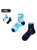 TODO SOCKS 2er-Set: Socken in Dunkelblau/ Hellblau