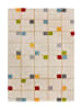 Atticgo Hochflor-Teppich "Bremen" in Creme/ Bunt