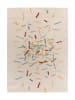 Atticgo Hochflor-Teppich "Bremen" in Creme/ Bunt