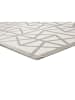 Atticgo Kurzflor-Teppich "Flora" in Creme/ Grau
