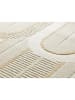 Atticgo Laagpolig tapijt "Flora" beige/wit