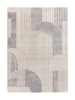 Atticgo Kurzflor-Teppich "Porto" in Creme/ Grau