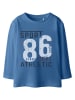 name it 2-delige set: longsleeves blauw/bruin/wit