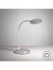 FISCHER & HONSEL Lampa stołowa LED "Work" w kolorze srebrnym - wys. 36,5 x Ø 14,5 cm