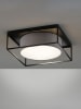 FISCHER & HONSEL Lampa sufitowa "Carre" w kolorze szaro-czarnym - 50 x 50 cm