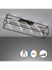 FISCHER & HONSEL LED-Deckenleuchte "Gil" in Schwarz - (B)90 x (H)25 x (T)20 cm