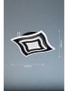 FISCHER & HONSEL LED-Deckenleuchte "Gorden" in Schwarz - (L)32,5 x (B)32,5 cm