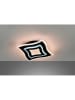 FISCHER & HONSEL Lampa sufitowa LED "Gorden" w kolorze czarnym - 32,5 x 32,5 cm
