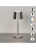 FH Lighting Lampa zewnętrzna LED "Belluno" w kolorze srebrnym - wys. 22 x Ø 9 cm