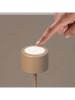 FH Lighting LED-Tischleuchte "Juna" in Beige - (H)25 x Ø 8,5 cm
