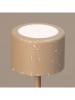 FH Lighting LED-Tischleuchte "Juna" in Beige - (H)25 x Ø 8,5 cm