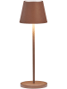 FH Lighting Lampa stołowa LED "Cosenza 2.0" w kolorze brązowym - wys. 34 x Ø 11 cm