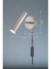 FISCHER & HONSEL Ledwandlamp "Stina" zilverkleurig - (B)17 x (H)17 cm