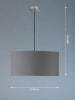 Schöner Wohnen Kollektion Lampa wisząca "Pina" w kolorze szarym - wys. 250 x Ø 50 cm