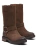Timberland Skórzane kozaki "Brimfield" w kolorze ciemnobrązowym