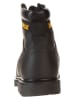 CAT Skórzane botki "Allerton" w kolorze czarnym