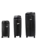 Compactor 3-delige hardcase-trolleyset zwart