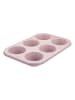 Fackelmann x Pamela Reif Blacha w kolorze jasnoróżowym do muffinek - 29,3 x 20,3 cm