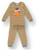 Sense Organics Pyjama "Long John" in Grau/ Orange