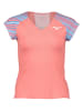 Mizuno Koszulka funkcyjna w kolorze jasnoróżowo-błękitnym