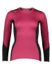 Mizuno Koszulka funkcyjna "Virtual Body H2 Crew" w kolorze różowo-czarnym