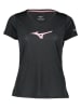 Mizuno Trainingsshirt "Impulse Core" in Schwarz