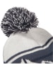 Jack Wolfskin Mütze "Stripy Pompom" in Dunkelblau/ Weiß