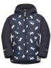 Jack Wolfskin Winterjacke "Moomin" in Dunkelblau/ Weiß