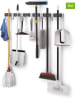 metaltex 3-delige set: bezemlijsten "Hang-up'' grijs - (B)21,5 x (H)4,5 x (D)5 cm