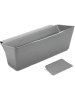 metaltex Auffangschale "Clean Tex" in Grau - (B)35 x (H)13 x (T)16 cm