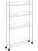 metaltex Trolley zilverkleurig - (B)60 x (H)95 x (D)16 cm