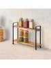 metaltex Regał w kolorze jasnobrązowym na przyprawy - 34 x 23 x 8 cm