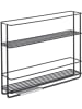 metaltex Gewürzregal ''In & Out'' in Schwarz - (B)6 x (H)22 x (T)28 cm