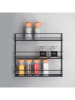 metaltex Gewürzregal ''Pepito'' in Schwarz - (B)36 x (H)32 x (T)8 cm